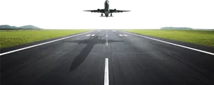 Airplane Taking Off Runway PNG Image