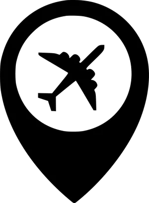 Airport Location Icon PNG Image