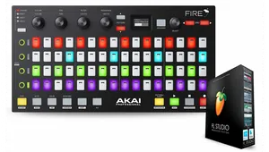 Akai Fire F L Studio Controllerand Packaging PNG Image