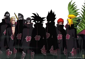 Akatsuki_ Group_ Naruto_ Anime PNG Image