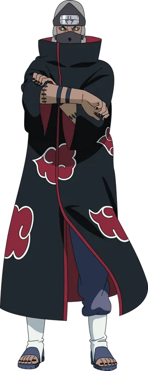 Akatsuki Member Standing Pose PNG Image