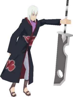 Akatsuki Member With Sword.png PNG Image