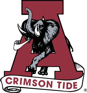 Alabama Crimson Tide Elephant Logo PNG Image