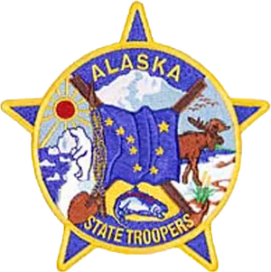 Alaska State Troopers Badge PNG Image