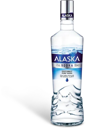 Alaska Vodka Bottle Transparent Background PNG Image