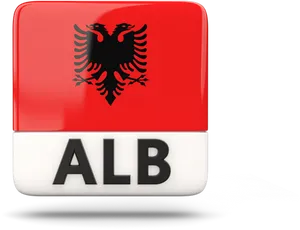 Albania Flag Keyboard Key PNG Image