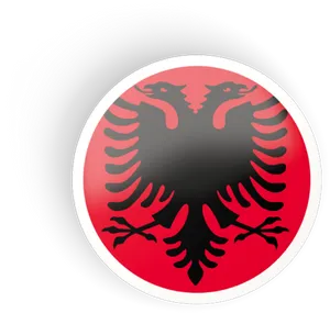 Albanian Eagle Car Tire Cover PNG Image