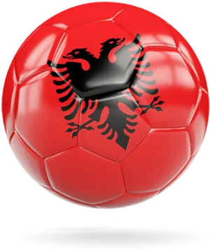 Albanian Flag Soccer Ball PNG Image