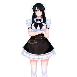 Albedo Maid Outfit Png 35 PNG Image