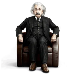 Albert Einstein In Office Png Xcm10 PNG Image