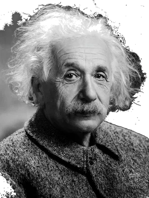 Albert Einstein Portrait Classic PNG Image