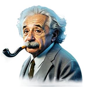 Albert Einstein With Pipe Png Xxw PNG Image