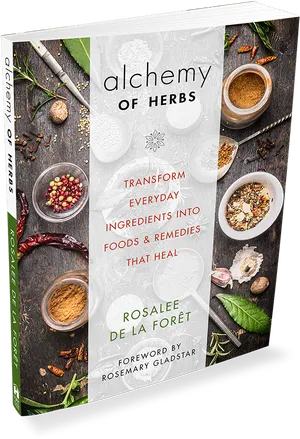 Alchemyof Herbs Book Cover PNG Image