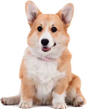 Alert Corgi Pose PNG Image