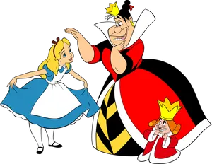 Aliceand Wonderland Characters PNG Image