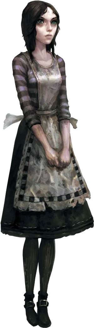 Alicein Wonderland Character Art PNG Image