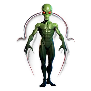 Alien Cartoon A PNG Image