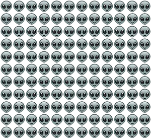 Alien_ Emoji_ Pattern_ Background PNG Image