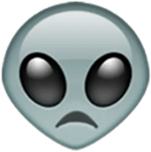 Alien_ Face_ Emoji_ Sad_ Expression PNG Image