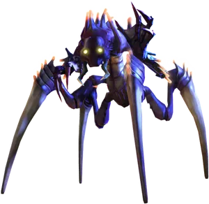 Alien Spider Creature Enemy PNG Image