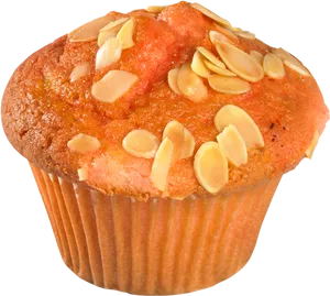 Almond Topped Muffin.png PNG Image