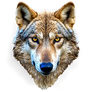 Alpha Wolf Eyes Close-up Png Djm PNG Image