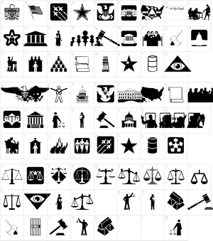 Alphabet Keyboard Layout Black PNG
