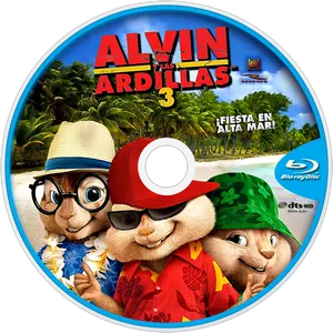 Alvin_and_the_ Chipmunks_ Movie_ Blu Ray_ Cover PNG Image