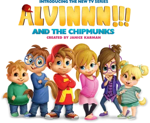 Alvinandthe Chipmunks New Series Promo PNG Image