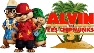 Alvinandthe Chipmunks3 Promotional Art PNG Image