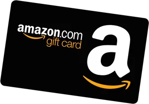 Amazon Gift Card Black Design PNG Image