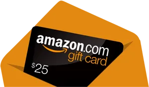 Amazon Gift Card25 Dollars PNG Image