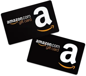 Amazon Gift Cards Black Design PNG Image