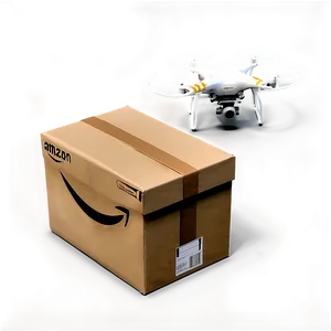 Amazon Package With Drone Png Wrj11 PNG Image