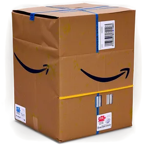 Amazon Package With Label Png Adx20 PNG Image