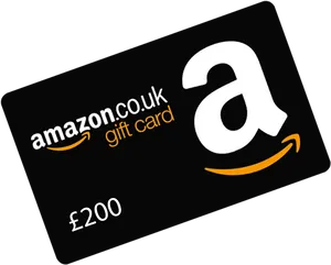 Amazon U K Gift Card200 Pounds PNG Image