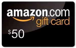 Amazon50 Dollar Gift Card PNG Image