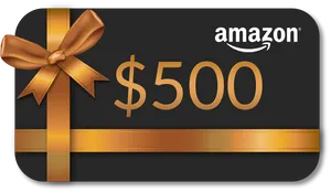 Amazon500 Dollar Gift Card PNG Image