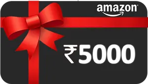 Amazon5000 I N R Gift Card PNG Image