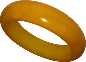 Amber Bangle Isolated PNG Image