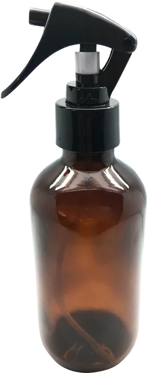 Amber Glass Spray Bottle PNG Image