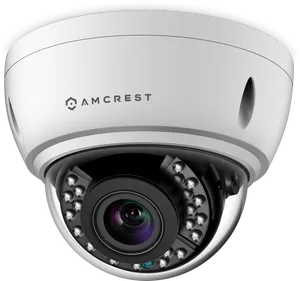 Amcrest Dome Security Camera PNG Image