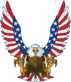 American Eagle Patriotic Symbol PNG Image