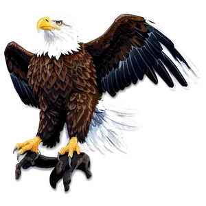 American Eagle Wings Spread Png Snf PNG Image