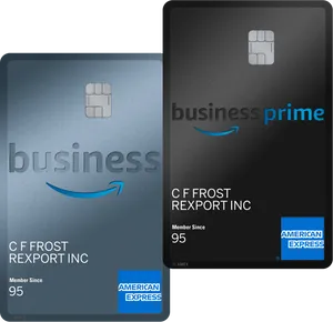 American Express Business Cards PNG Image