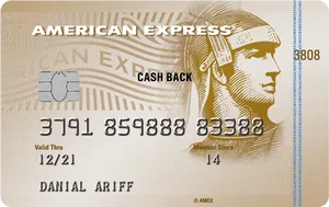 American Express Cash Back Card PNG Image