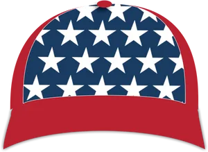 American Flag Baseball Cap PNG Image