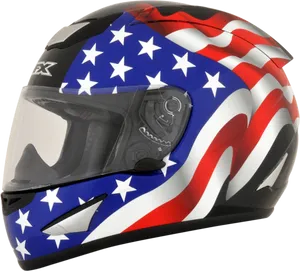 American Flag Motorcycle Helmet PNG Image