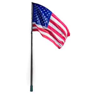 American Flag On Pole At Sunrise Png Tsm PNG Image