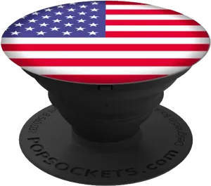 American Flag Pop Socket Design PNG Image